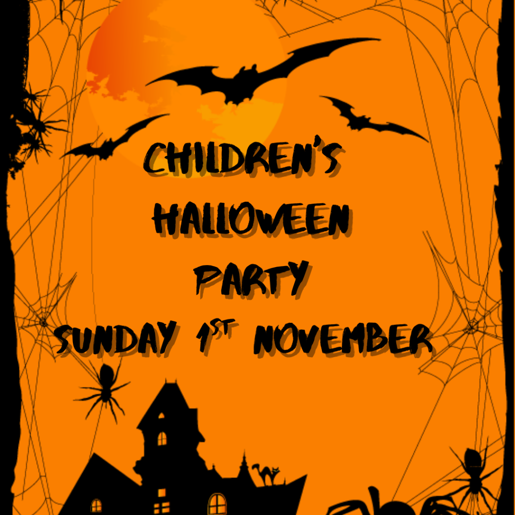 Children's Halloween Party poster for 1 November