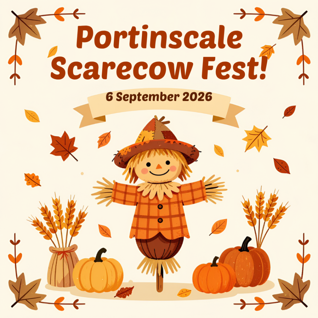Portinscale Scarecrow Fest poster for 6 September 2026